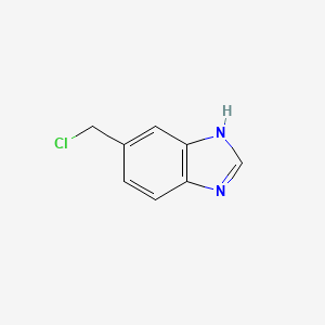 molecular formula C8H7ClN2 B13608735 5-(Chloromethyl)-1H-benzo[d]imidazole 
