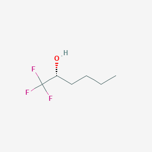 molecular formula C6H11F3O B13608740 (r)-1,1,1-Trifluoro-2-hexanol 