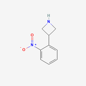 molecular formula C9H10N2O2 B13608769 3-(2-Nitrophenyl)azetidine 