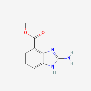 molecular formula C9H9N3O2 B1360879 甲基2-氨基-1H-苯并[d]咪唑-4-羧酸酯 CAS No. 910122-42-8