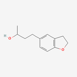molecular formula C12H16O2 B13608801 4-(2,3-Dihydrobenzofuran-5-yl)butan-2-ol 