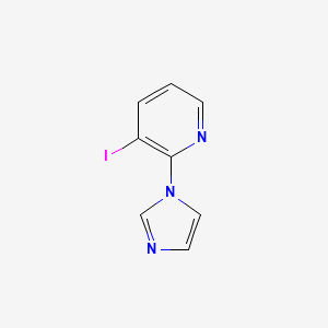 molecular formula C8H6IN3 B1360883 2-(1H-Imidazol-1-yl)-3-iodopyridine CAS No. 1001658-88-3