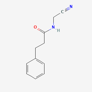 molecular formula C11H12N2O B13608868 N-(cyanomethyl)-3-phenylpropanamide 