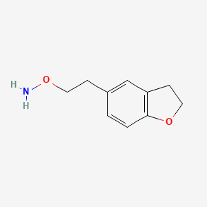 molecular formula C10H13NO2 B13608883 o-(2-(2,3-Dihydrobenzofuran-5-yl)ethyl)hydroxylamine 