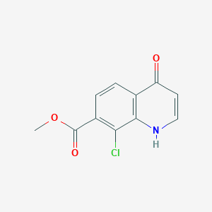 molecular formula C11H8ClNO3 B1360892 Methyl 8-chloro-4-oxo-1,4-dihydroquinoline-7-carboxylate CAS No. 948573-54-4