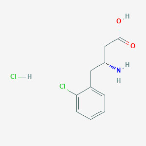 molecular formula C10H13Cl2NO2 B1360894 (R)-3-Amino-4-(2-chlorophenyl)butanoic acid hydrochloride CAS No. 268734-28-7