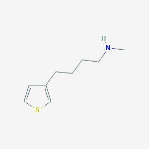 molecular formula C9H15NS B13608950 n-Methyl-4-(thiophen-3-yl)butan-1-amine 