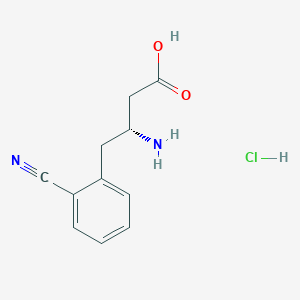 molecular formula C11H12N2O2 B1360896 (R)-3-Amino-4-(2-cyanophenyl)butanoic acid hydrochloride CAS No. 269726-79-6