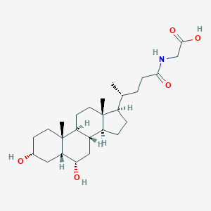 molecular formula C26H43NO5 B136090 Glycohyodeoxycholic acid CAS No. 13042-33-6