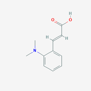 molecular formula C11H13NO2 B13609006 (e)-3-(2-(Dimethylamino)phenyl)acrylic acid 