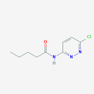 molecular formula C9H12ClN3O B1360901 N-(6-氯吡哒嗪-3-基)戊酰胺 CAS No. 868948-13-4