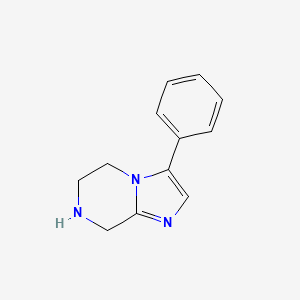 molecular formula C12H13N3 B1360903 3-Phenyl-5,6,7,8-tetrahydroimidazo[1,2-a]pyrazine CAS No. 885281-16-3