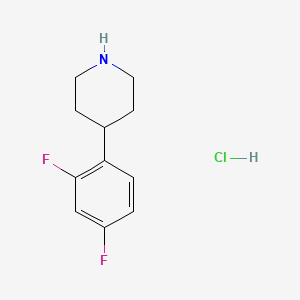 molecular formula C11H14ClF2N B1360905 4-(2,4-二氟苯基)哌啶盐酸盐 CAS No. 941711-38-2