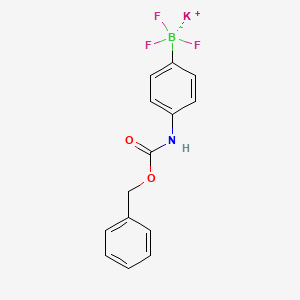 molecular formula C14H12BF3KNO2 B1360909 Potassium (4-cbz-aminophenyl)trifluoroborate CAS No. 850623-45-9