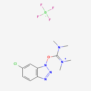 molecular formula C11H15BClF4N5O B1360917 O-(6-Chlorobenzotriazol-1-yl)-N,N,N',N'-tetramethyluronium tetrafluoroborate CAS No. 330641-16-2