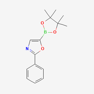 2-Phenyl-5-(4,4,5,5-tetramethyl-1,3,2-dioxaborolan-2-YL)oxazole