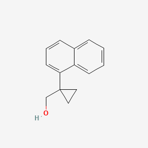 molecular formula C14H14O B13609205 (1-(Naphthalen-1-YL)cyclopropyl)methanol 