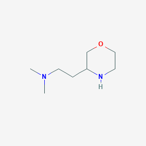 molecular formula C8H18N2O B13609211 Dimethyl[2-(morpholin-3-yl)ethyl]amine 