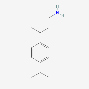 molecular formula C13H21N B13609220 3-(4-Isopropylphenyl)butan-1-amine 