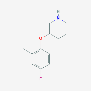 3-(4-Fluoro-2-methylphenoxy)piperidine