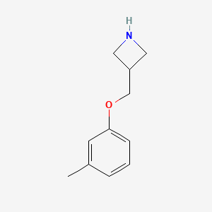 molecular formula C11H15NO B1360925 3-[(3-Methylphenoxy)methyl]azetidine CAS No. 954223-60-0