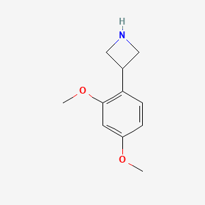 molecular formula C11H15NO2 B13609297 3-(2,4-Dimethoxyphenyl)azetidine 