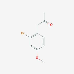 molecular formula C10H11BrO2 B13609314 1-(2-Bromo-4-methoxyphenyl)propan-2-one 