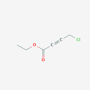 molecular formula C6H7ClO2 B13609339 Ethyl 4-chlorobut-2-ynoate CAS No. 39501-85-4