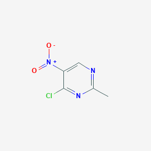 molecular formula C5H4ClN3O2 B1360935 4-Chloro-2-methyl-5-nitropyrimidine CAS No. 1044768-00-4