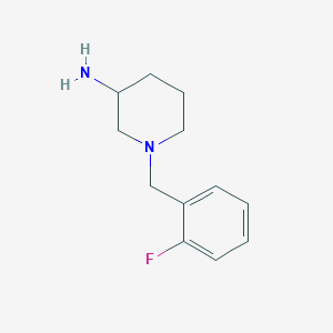 molecular formula C12H17FN2 B1360937 1-(2-Fluorobenzyl)piperidin-3-amine CAS No. 883530-84-5