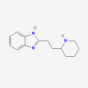 molecular formula C14H19N3 B13609426 2-(2-(Piperidin-2-yl)ethyl)-1h-benzo[d]imidazole 