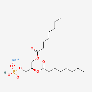 molecular formula C19H36NaO8P B1360946 Dioctanoylphosphatidic acid sodium CAS No. 321883-54-9