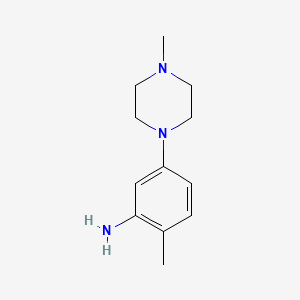 molecular formula C12H19N3 B1360947 2-Methyl-5-(4-methylpiperazin-1-yl)benzenamine CAS No. 1007211-93-9