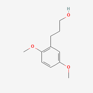 molecular formula C11H16O3 B13609501 Benzenepropanol, 2,5-dimethoxy- CAS No. 33538-81-7