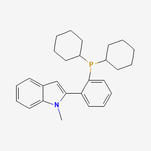 2-(2-(Dicyclohexylphosphino)phenyl)-1-methyl-1H-indole
