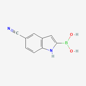 molecular formula C9H7BN2O2 B1360956 5-Cyano-1H-indole-2-boronic acid CAS No. 871329-64-5