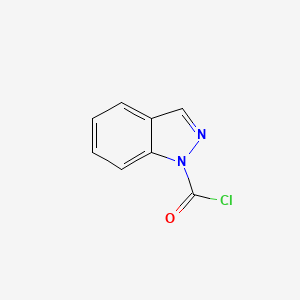 molecular formula C8H5ClN2O B13609576 1H-indazole-1-carbonylchloride 