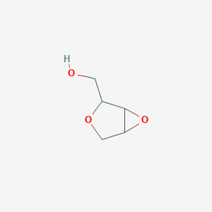 molecular formula C5H8O3 B136096 3,6-Dioxabicyclo[3.1.0]hexan-2-ylmethanol CAS No. 156406-28-9