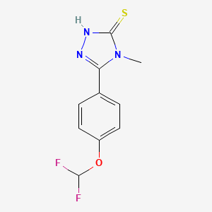 5-[4-(difluoromethoxy)phenyl]-4-methyl-4H-1,2,4-triazole-3-thiol
