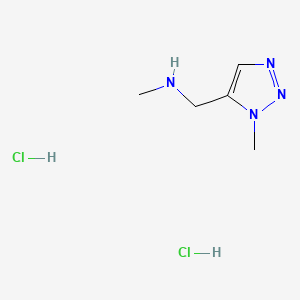molecular formula C5H12Cl2N4 B13609670 methyl[(1-methyl-1H-1,2,3-triazol-5-yl)methyl]aminedihydrochloride 