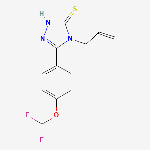 4-allyl-5-[4-(difluoromethoxy)phenyl]-4H-1,2,4-triazole-3-thiol