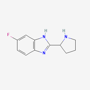 5-fluoro-2-pyrrolidin-2-yl-1H-benzimidazole