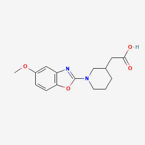 [1-(5-Methoxy-1,3-benzoxazol-2-yl)piperidin-3-yl]acetic acid