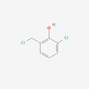 molecular formula C7H6Cl2O B13609711 2-Chloro-6-(chloromethyl)phenol 