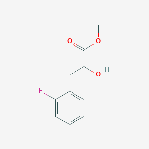 molecular formula C10H11FO3 B13609717 Methyl 3-(2-fluorophenyl)-2-hydroxypropanoate CAS No. 1181447-69-7