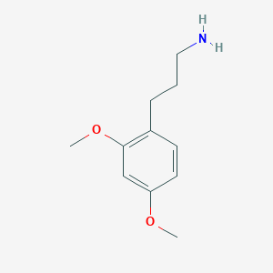 molecular formula C11H17NO2 B13609748 3-(2,4-Dimethoxyphenyl)propan-1-amine 