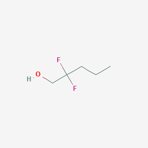 molecular formula C5H10F2O B13609768 2,2-Difluoropentan-1-ol 