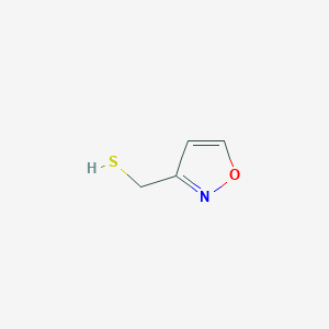 molecular formula C4H5NOS B13609777 (1,2-Oxazol-3-yl)methanethiol 