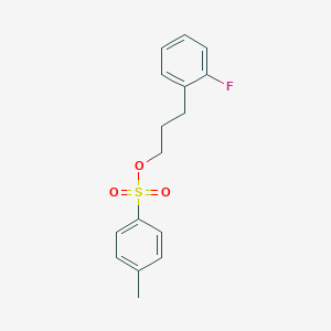 molecular formula C16H17FO3S B136098 3-(2-Fluorophenyl)propyl 4-methylbenzenesulfonate CAS No. 143654-60-8