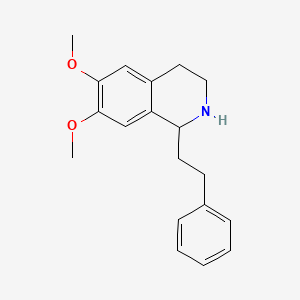 molecular formula C19H23NO2 B1360984 1,2,3,4-Tetrahydro-6,7-dimethoxy-1-phenethylisoquinoline CAS No. 29903-68-2